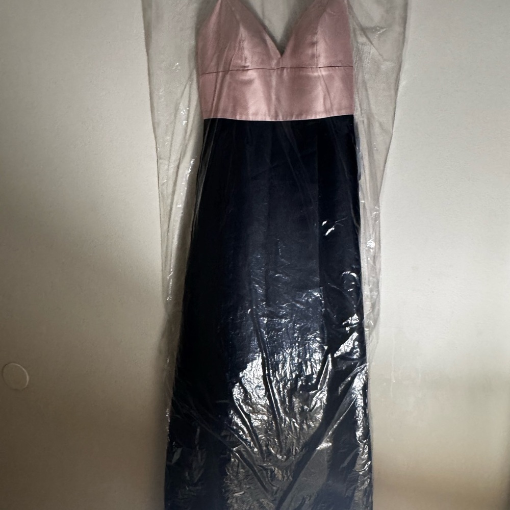 Wendye Chaitin Pink and Black Maxi Dress